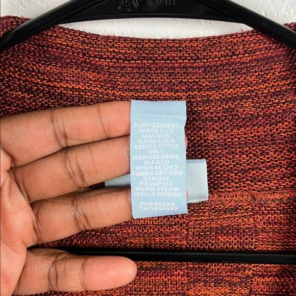 Liz & Me Women's Rust Sweater Cardigan Rust Brown Sz 4X 30/32W Fall Casual Wear - Picture 5 of 9